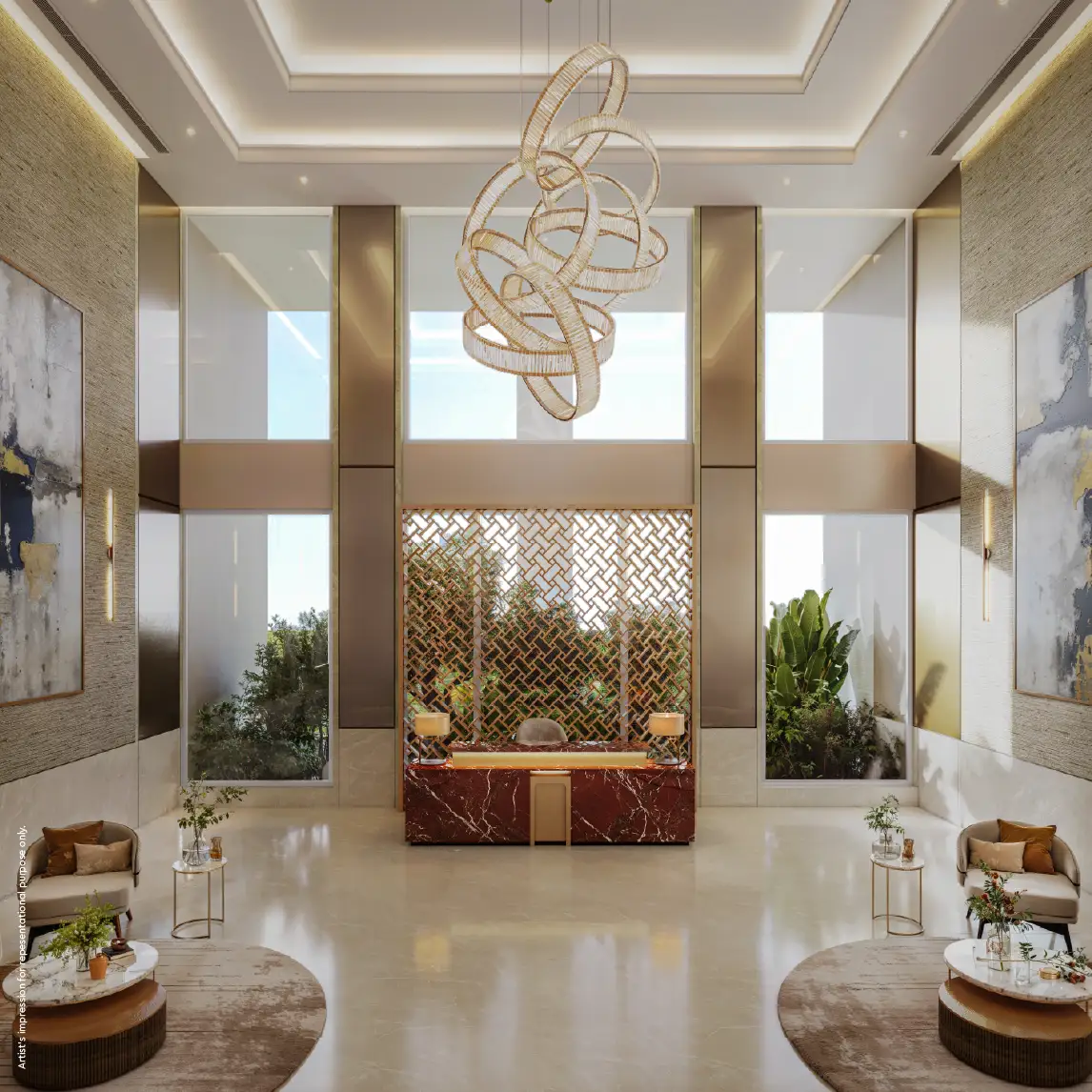 Lobby Godrej Elaris Lobby - Lobby Area
